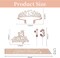 13th Birthday Decorations for Girls, Including 13th Birthday Crown/Tiara, Candles, Official Teenager Sash and Cake Toppers, Rose Gold Teen Girl Gifts for 13 Year Old Birthday Decorations
